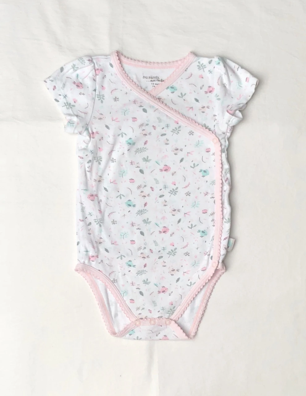 Lote de mangas curtas DPAM 12 meses: 1 body e 1 camiseta – photo 4